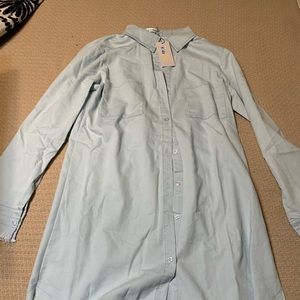 Button down shirt dress
